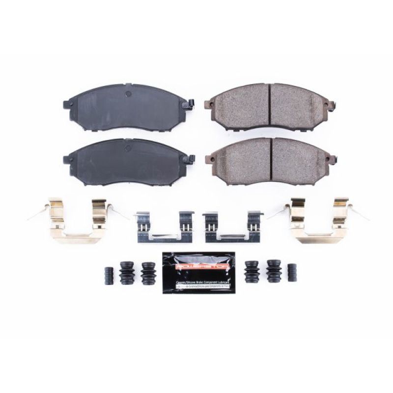 Power Stop Front Z23 Evolution Sport Brake Pads w/ Hardware Infiniti M35 2006 - 2012 / M45 2006 - 2010 / G35 2005 - 2008 / EX35 2008 - 2012 / G25 2011 - 2012 / G37 2011 - 2013 / Nissan 350Z 2009+ / 370Z 2009 - 2019 / Murano 2011 - 2014 | Z23 - 888 - JDMuscleBrake PadspsbZ23-888
