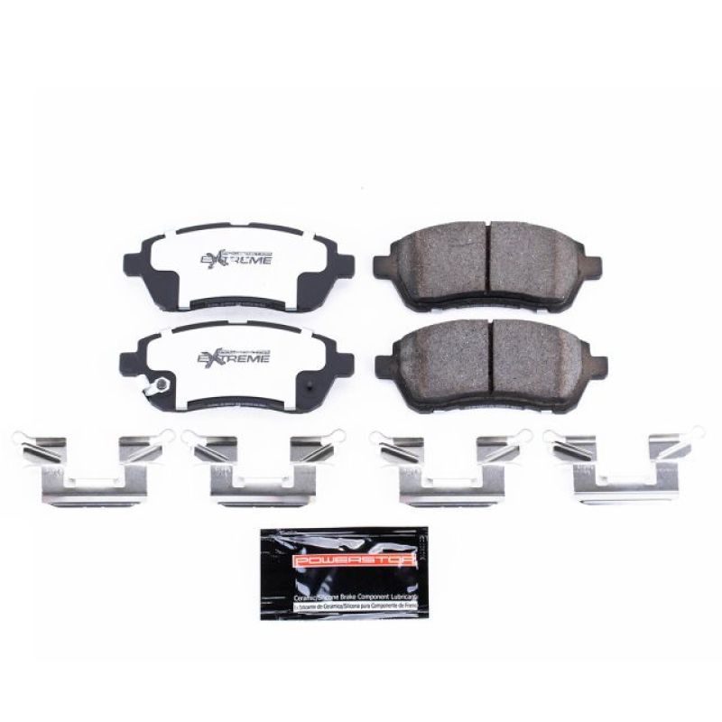 Power Stop Front Z26 Extreme Street Brake Pads w/ Hardware Mazda Mazdaspeed 2 2011 - 2014 | Z26 - 1454A - JDMuscleBrake PadspsbZ26-1454A
