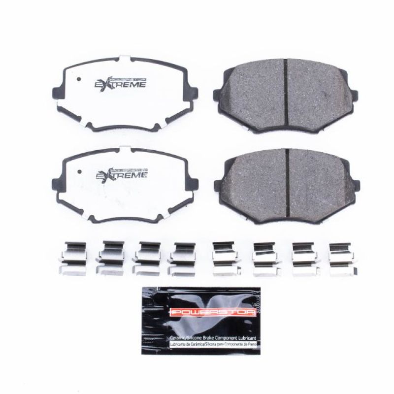Power Stop Front Z26 Extreme Street Brake Pads w/ Hardware Mazda Miata 1994 - 2002 | Z26 - 635 - JDMuscleBrake PadspsbZ26-635