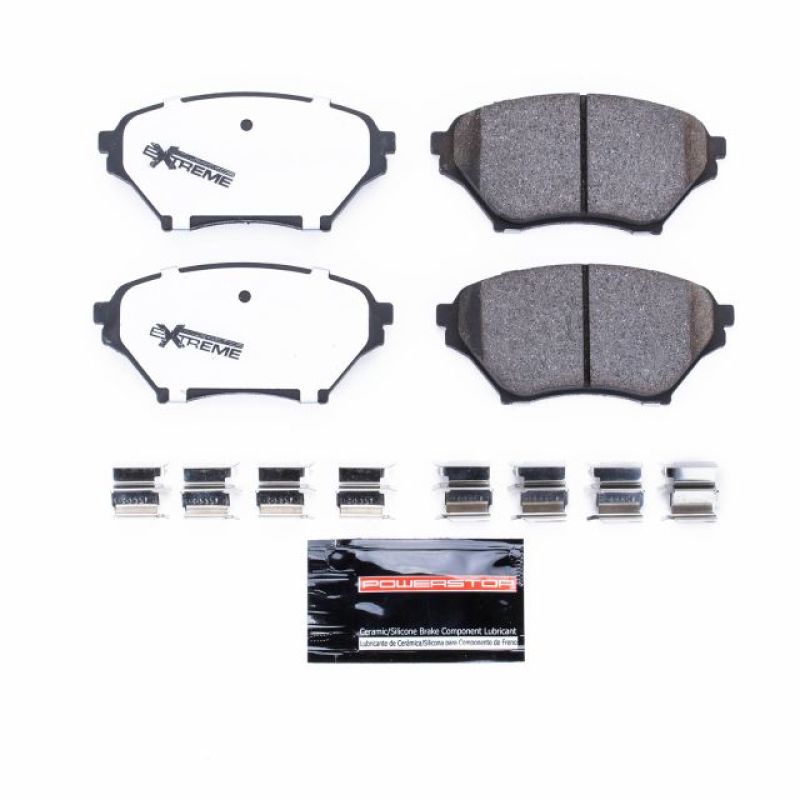 Power Stop Front Z26 Extreme Street Brake Pads w/ Hardware Mazda Miata 2001 - 2005 | Z26 - 890 - JDMuscleBrake PadspsbZ26-890