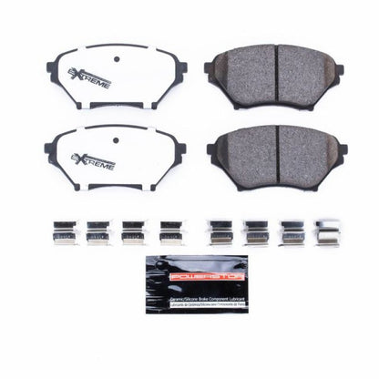 Power Stop Front Z26 Extreme Street Brake Pads w/ Hardware Mazda Miata 2001 - 2005 | Z26 - 890 - JDMuscleBrake PadspsbZ26-890