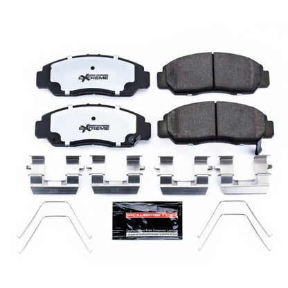 Power Stop Front Z26 Extreme Street Brake Pads w/Hardware Honda Civic 2012 - 2015 | Z26 - 1608 - JDMuscleBrake PadspsbZ26-1608