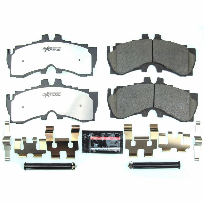 Power Stop Front Z26 Extreme Street Brake Pads w/Hardware Lexus LC500 2018 - 2020 / LC500h 2018 - 2020 / LS500 2018 - 2020 / LS500h 2019 | Z26 - 2062 - JDMuscleBrake PadspsbZ26-2062