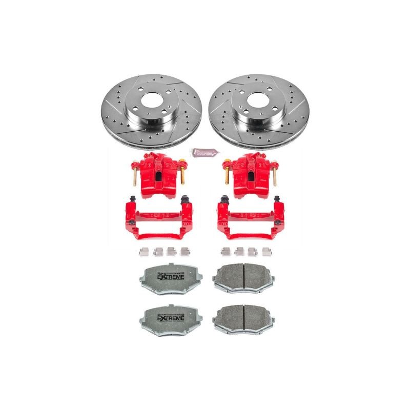 Power Stop Front Z26 Street Brake Kit w/ Calipers Mazda Miata 1994 - 2002 | KC793 - 26 - JDMuscleBrake KitspsbKC793-26
