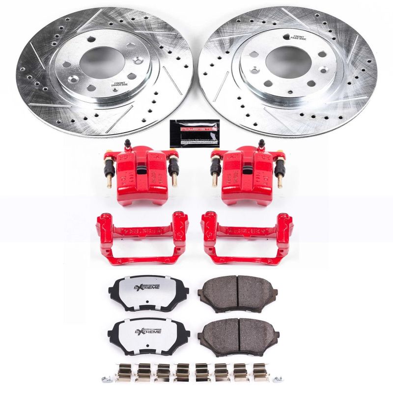 Power Stop Front Z26 Street Brake Upgrade Kit w/ Calipers Mazda MX - 5 Miata 2006 - 2015 | KC4659 - 26 - JDMuscleBrake KitspsbKC4659-26