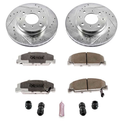 Power Stop Front Z26 Street Warrior Brake Kit Honda Civic 1990 - 2000 / CRX 1990 - 1991 | K699 - 26 - JDMuscleBrake KitspsbK699-26