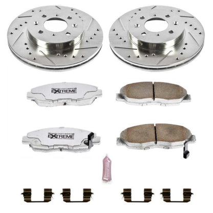 Power Stop Front Z26 Street Warrior Brake Kit Honda Civic 1996 - 2005 / Insight 2010 - 2014 | K690 - 26 - JDMuscleBrake KitspsbK690-26