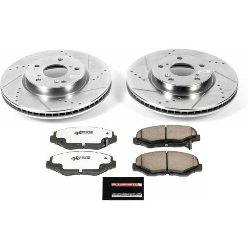 Power Stop Front Z26 Street Warrior Brake Kit Honda Civic 2015 | K7889 - 26 - JDMuscleBrake KitspsbK7889-26