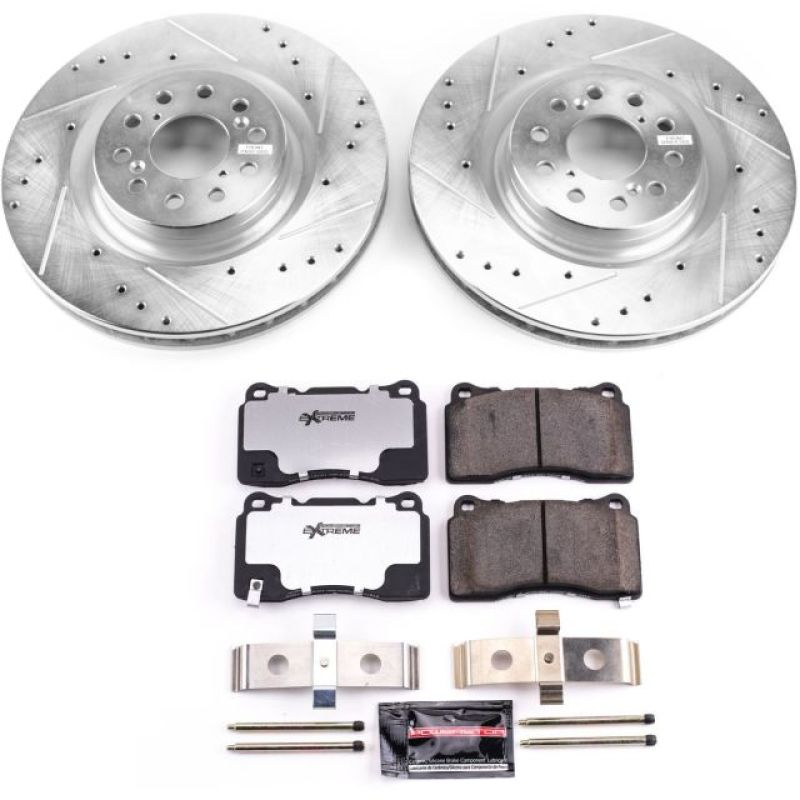 Power Stop Front Z26 Street Warrior Brake Kit Honda Civic 2017 - 2019 | K7869 - 26 - JDMuscleBrake KitspsbK7869-26