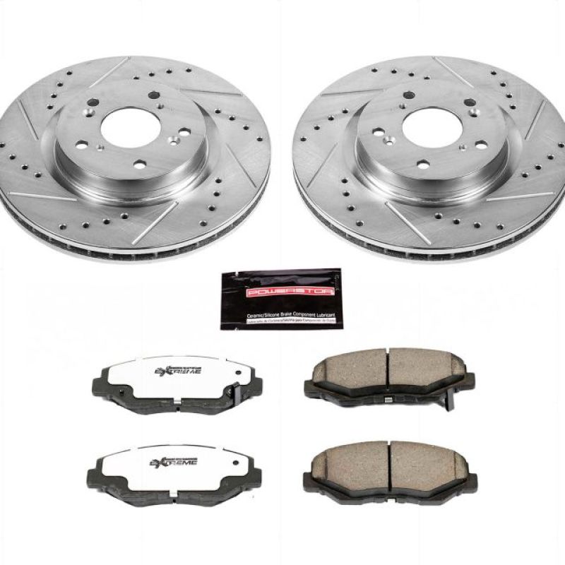 Power Stop Front Z26 Street Warrior Brake Kit Honda CR - V 2012 - 2016 | K6488 - 26 - JDMuscleBrake KitspsbK6488-26