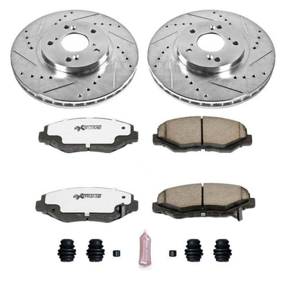 Power Stop Front Z26 Street Warrior Brake Kit Honda Pilot 2003 - 2008 | K2302 - 26 - JDMuscleBrake KitspsbK2302-26