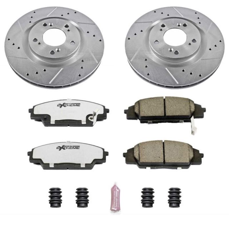 Power Stop Front Z26 Street Warrior Brake Kit Honda S2000 2000 - 2009 | K2276 - 26 - JDMuscleBrake KitspsbK2276-26