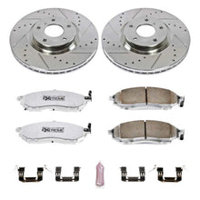 Power Stop Front Z26 Street Warrior Brake Kit Infiniti M35 2006 - 2012 / M45 2006 - 2010 / G35 2005 - 2008 / EX35 2008 - 2012 / G25 2011 - 2012 / G37 2011 - 2013 / Nissan 350Z 2006 - 2009 / 370Z 2009 - 2019 | K112 - 26 - JDMuscleBrake KitspsbK112-26
