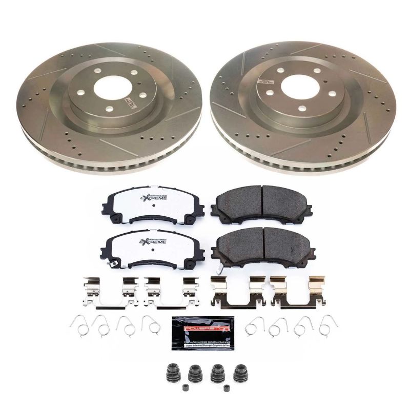 Power Stop Front Z26 Street Warrior Brake Kit Infiniti QX50 2019 - 2020 | K8415 - 26 - JDMuscleBrake KitspsbK8415-26