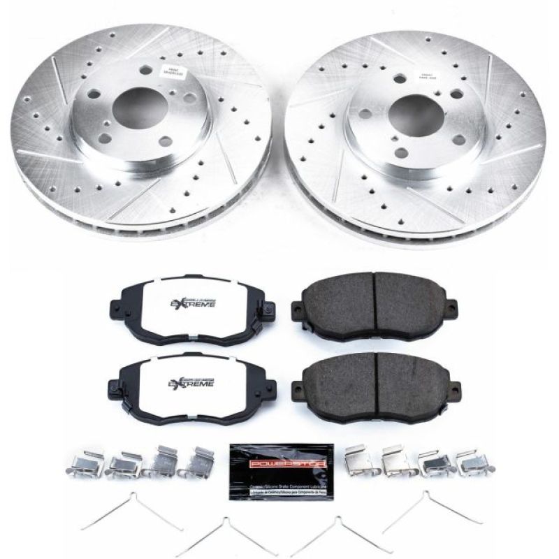 Power Stop Front Z26 Street Warrior Brake Kit Lexus GS300 1993 - 2005 / GS400 1998 - 2002 / GS430 2001 - 2005 / SC430 2002 - 2010 / IS300 2001 - 2005 | K1077 - 26 - JDMuscleBrake KitspsbK1077-26