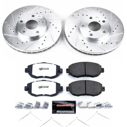 Power Stop Front Z26 Street Warrior Brake Kit Lexus GS300 1993 - 2005 / GS400 1998 - 2002 / GS430 2001 - 2005 / SC430 2002 - 2010 / IS300 2001 - 2005 | K1077 - 26 - JDMuscleBrake KitspsbK1077-26
