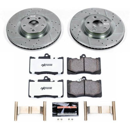 Power Stop Front Z26 Street Warrior Brake Kit Lexus GS300 2018 - 2019 / GS350 2013 - 2020 / GS450h 2013 - 2018 / IS200t 2016 - 2017 / IS300 2016 - 21 / RC200t 2016 - 2017 / RC300 2016 - 2020 / RC350 15 - 2020 | K6355 - 26 - JDMuscleBrake KitspsbK6355-26