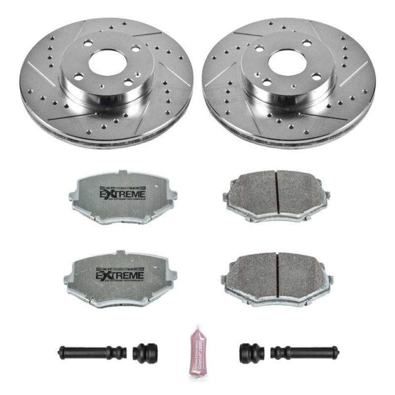 Power Stop Front Z26 Street Warrior Brake Kit Mazda Miata 1994 - 2002 | K793 - 26 - JDMuscleBrake KitspsbK793-26