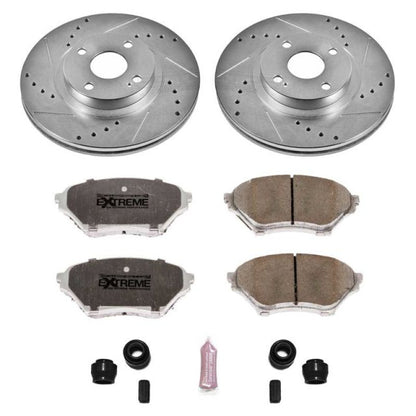 Power Stop Front Z26 Street Warrior Brake Kit Mazda Miata 2001 - 2005 | K2353 - 26 - JDMuscleBrake KitspsbK2353-26