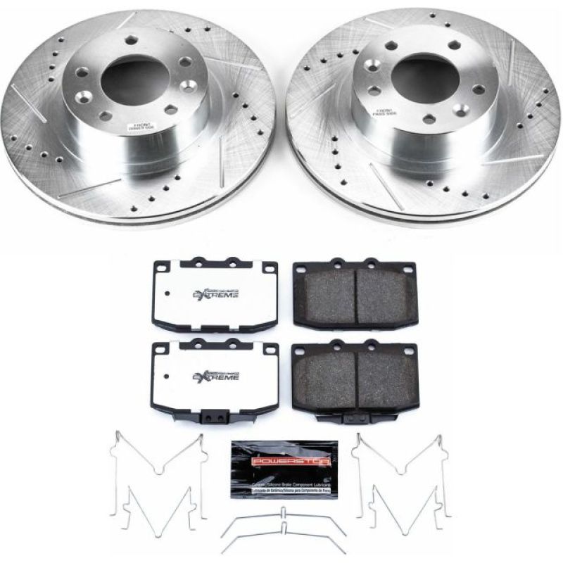 Power Stop Front Z26 Street Warrior Brake Kit Mazda RX - 7 1993 - 1995 | K4833 - 26 - JDMuscleBrake KitspsbK4833-26