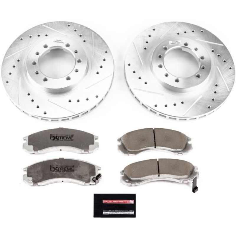 Power Stop Front Z26 Street Warrior Brake Kit Mitsubishi Montero 1991 - 2004 | K4981 - 26 - JDMuscleBrake KitspsbK4981-26