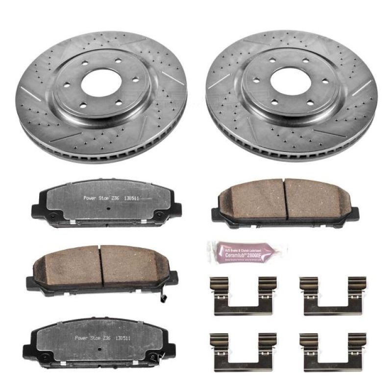 Power Stop Front Z36 Truck & Tow Brake Kit Infiniti QX56 2006 - 2007 / Nissan Armada 2006 - 2007 | K2909 - 36 - JDMuscleBrake KitspsbK2909-36