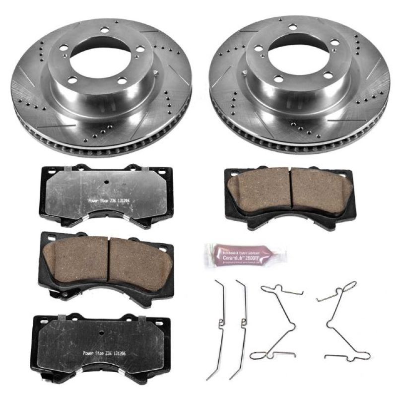 Power Stop Front Z36 Truck & Tow Brake Kit Lexus LX570 2008 - 2015 / Toyota Land Cruiser 2008 - 2015 | K4696 - 36 - JDMuscleBrake KitspsbK4696-36