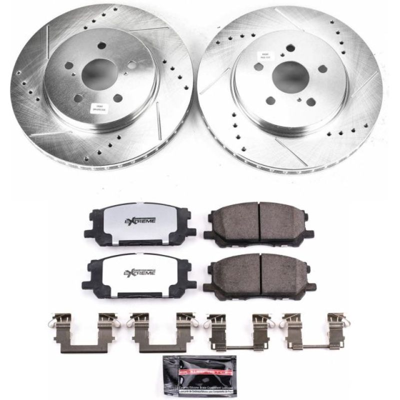 Power Stop Front Z36 Truck & Tow Brake Kit Lexus RX330 2004 - 2006 / RX350 2007 - 2009 / RX400h 2006 - 2008 / Toyota Highlander Hybrid 2006 - 2007 | K196 - 36 - JDMuscleBrake KitspsbK196-36