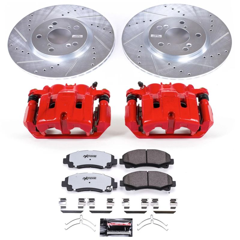 Power Stop Front Z36 Truck & Tow Brake Kit w/ Calipers Honda Ridgeline 2012 - 2014 | KC5939 - 36 - JDMuscleBrake KitspsbKC5939-36
