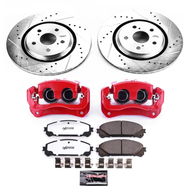 Power Stop Front Z36 Truck & Tow Brake Kit w/ Calipers Lexus RX350 2016 - 2018 / RX350L 2018 - 21 / RX450hL 2018 - 21 | KC7688 - 36 - JDMuscleBrake KitspsbKC7688-36