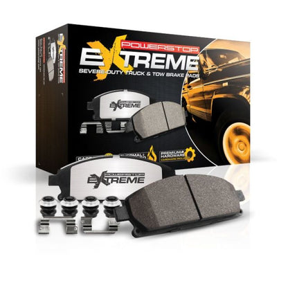 Power Stop Front Z36 Truck & Tow Brake Pads w/ Hardware Infiniti QX56 2004 - 2005 / Nissan Pathfinder 2004 / Armada 2004 - 2005 / Titan 2004 - 2005 | Z36 - 1015 - JDMuscleBrake PadspsbZ36-1015