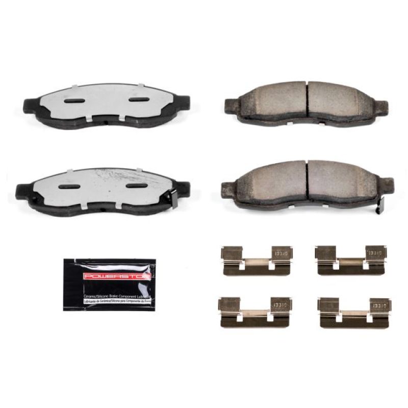 Power Stop Front Z36 Truck & Tow Brake Pads w/ Hardware Infiniti QX56 2004 - 2005 / Nissan Pathfinder 2004 / Armada 2004 - 2005 / Titan 2004 - 2005 | Z36 - 1015 - JDMuscleBrake PadspsbZ36-1015