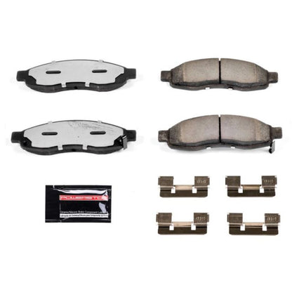 Power Stop Front Z36 Truck & Tow Brake Pads w/ Hardware Infiniti QX56 2004 - 2005 / Nissan Pathfinder 2004 / Armada 2004 - 2005 / Titan 2004 - 2005 | Z36 - 1015 - JDMuscleBrake PadspsbZ36-1015