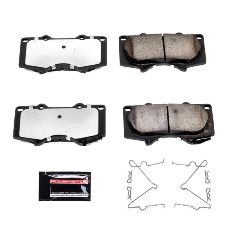 Power Stop Front Z36 Truck & Tow Brake Pads w/ Hardware Lexus GX470 2003 - 2009 / Toyota Tundra 2000 - 2006 / Sequoia 2001 - 2007 / 4Runner 2003 - 2009 / Tacoma 2005 - 21 / Fj Cruiser 2007 - 2014 | Z36 - 976 - JDMuscleBrake PadspsbZ36-976
