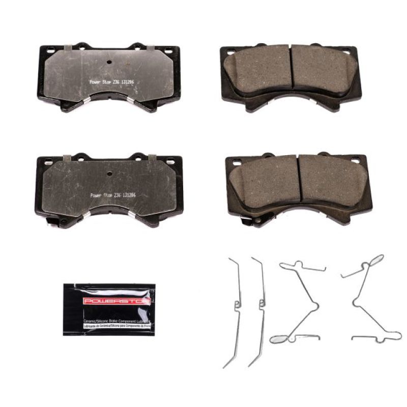 Power Stop Front Z36 Truck & Tow Brake Pads w/ Hardware Lexus LX570 2008 - 2015 / Toyota Land Cruiser 2008 - 2015 | Z36 - 1303 - JDMuscleBrake PadspsbZ36-1303