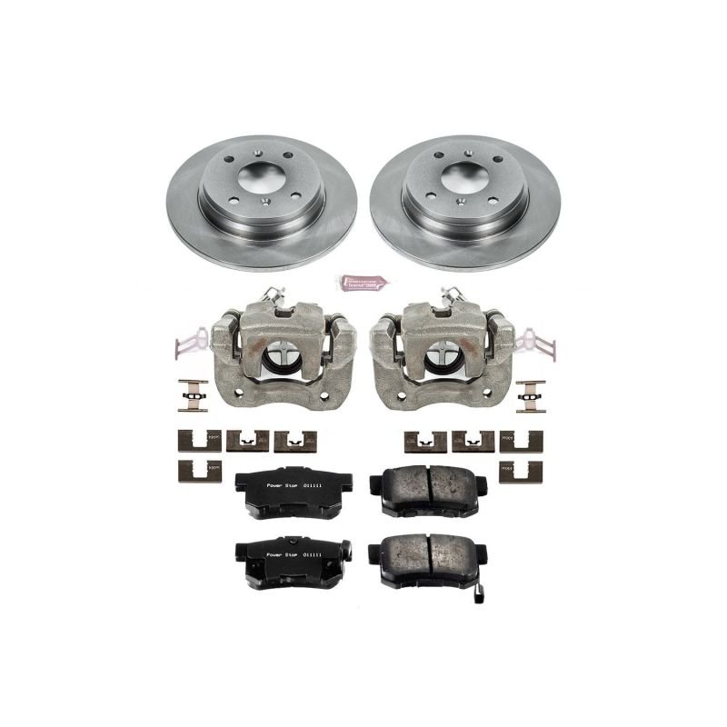 Power Stop Rear Autospecialty Brake Kit w/ Calipers Honda Prelude 1992 - 1996 | KCOE407 - JDMuscleBrake KitspsbKCOE407
