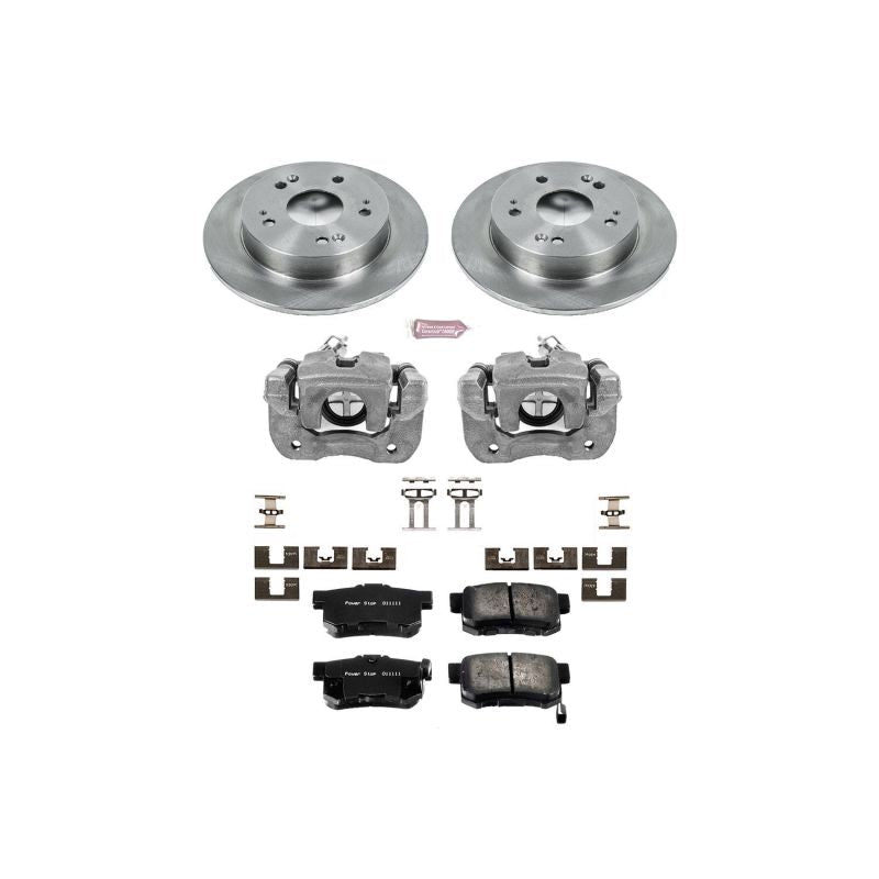 Power Stop Rear Autospecialty Brake Kit w/ Calipers Honda Prelude 1997 - 2001 | KCOE1243B - JDMuscleBrake KitspsbKCOE1243B