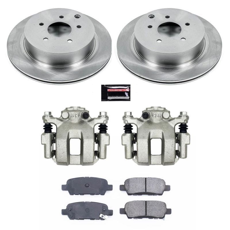 Power Stop Rear Autospecialty Brake Kit w/ Calipers Infiniti FX35 2003 - 2008 / FX45 2003 - 2008 | KCOE2427B - JDMuscleBrake KitspsbKCOE2427B