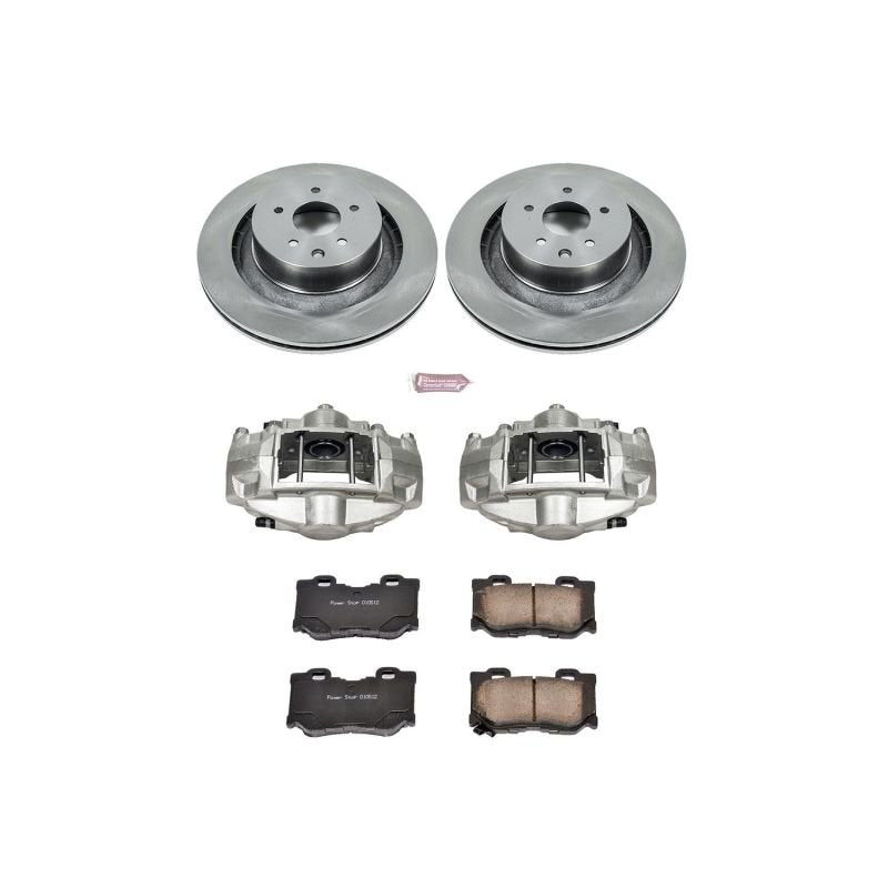 Power Stop Rear Autospecialty Brake Kit w/ Calipers Infiniti G37 2008 - 2013 / Q60 2014 - 2015 / Nissan 350Z 2009 / 370Z 2009 - 2019 | KCOE4732 - JDMuscleBrake KitspsbKCOE4732