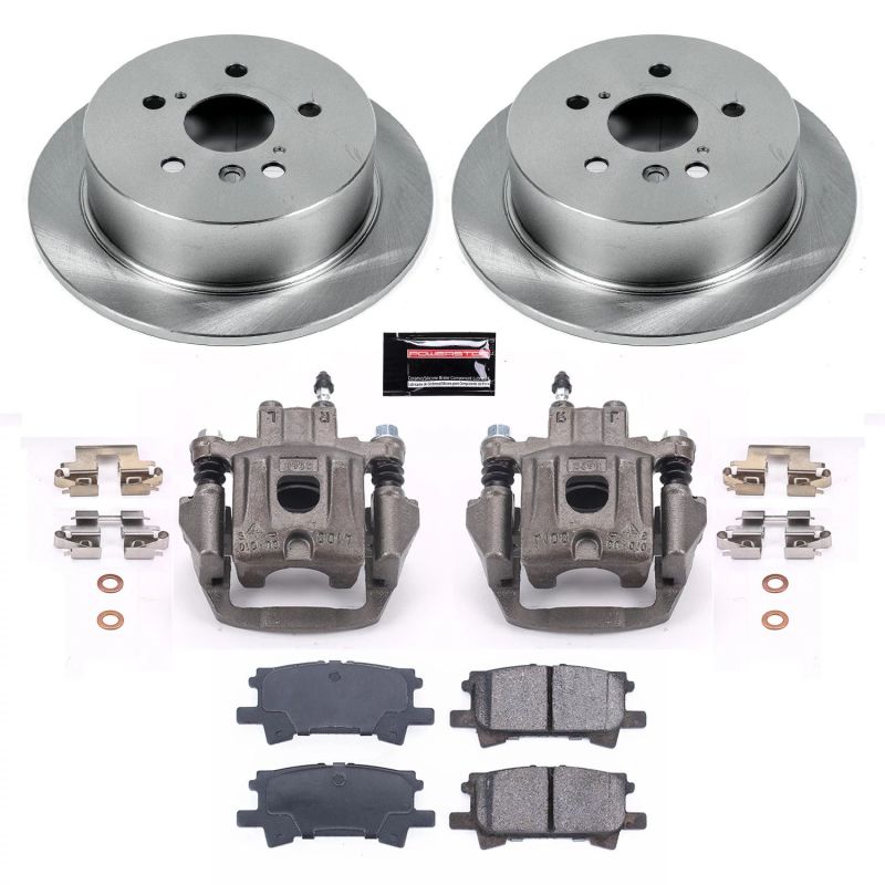 Power Stop Rear Autospecialty Brake Kit w/ Calipers Lexus RX330 2004 - 2006 / RX350 2007 - 2009 / RX400h 2006 - 2008 / Toyota Highlander Hybrid 2006 - 2007 | KCOE5333A - JDMuscleBrake KitspsbKCOE5333A