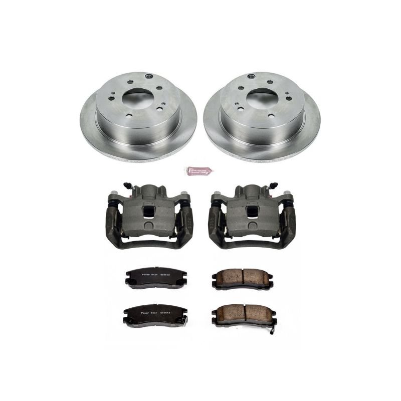 Power Stop Rear Autospecialty Brake Kit w/ Calipers Mitsubishi Eclipse 2006 - 2012 / Galant 2004 - 2012 | KCOE155 - JDMuscleBrake KitspsbKCOE155