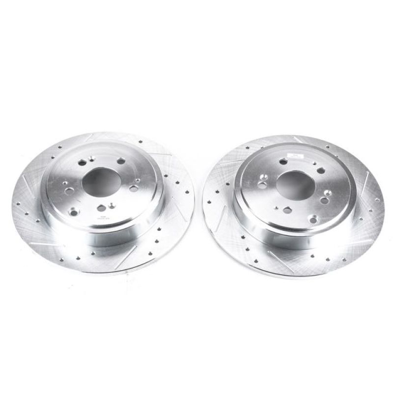 Power Stop Rear Evolution Drilled & Slotted Rotors Pair Honda Ridgeline 2006 - 2014 | JBR985XPR - JDMuscleBrake RotorspsbJBR985XPR