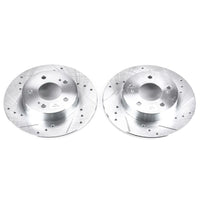 Power Stop Rear Evolution Drilled & Slotted Rotors Pair Infiniti I30 1996 - 2001 / I35 2002 - 2004 / Nissan Maxima 1995 - 2003 | JBR752XPR - JDMuscleBrake RotorspsbJBR752XPR
