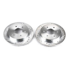 Power Stop Rear Evolution Drilled & Slotted Rotors Pair Infiniti QX56 2004 - 2010 / Nissan Pathfinder Armada 2004 / Armada 2005 - 2018 / Titan 2004 - 2015 | JBR994XPR - JDMuscleBrake RotorspsbJBR994XPR