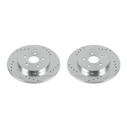 Power Stop Rear Evolution Drilled & Slotted Rotors Pair Lexus CT200h 2011 - 2017 | JBR1560XPR - JDMuscleBrake RotorspsbJBR1560XPR