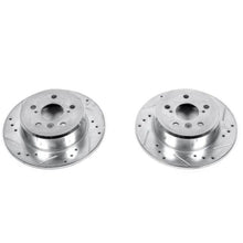 Power Stop Rear Evolution Drilled & Slotted Rotors Pair Lexus ES300 1992 - 1996 / RX300 1999 - 2003 / Toyota Camry 1992 - 1996 / Highlander 2001 - 2003 | JBR713XPR - JDMuscleBrake RotorspsbJBR713XPR