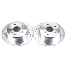 Power Stop Rear Evolution Drilled & Slotted Rotors Pair Lexus ES300 2002 - 2006 / Toyota Camry 2002 - 2006 / Solara 2004 - 2008 / Avalon 2005 - 2008 | JBR973XPR - JDMuscleBrake RotorspsbJBR973XPR