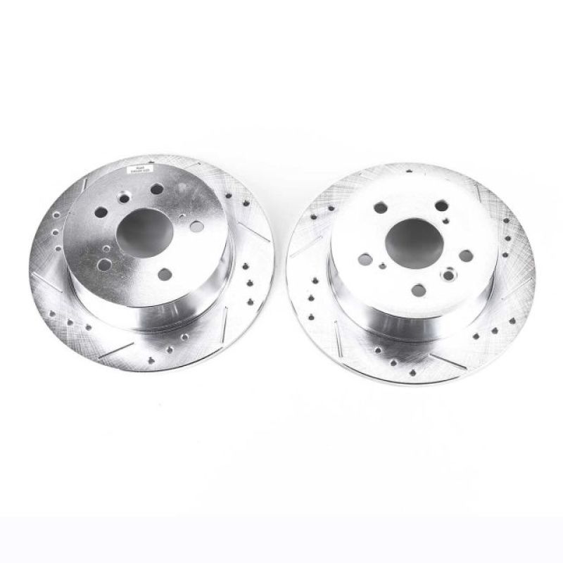 Power Stop Rear Evolution Drilled & Slotted Rotors Pair Lexus ES350 2007 - 2012 / Toyota Camry 2007 - 2011 / Avalon 2008 - 2012 | JBR1145XPR - JDMuscleBrake RotorspsbJBR1145XPR