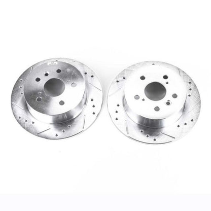 Power Stop Rear Evolution Drilled & Slotted Rotors Pair Lexus ES350 2007 - 2012 / Toyota Camry 2007 - 2011 / Avalon 2008 - 2012 | JBR1145XPR - JDMuscleBrake RotorspsbJBR1145XPR