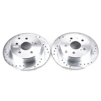 Power Stop Rear Evolution Drilled & Slotted Rotors Pair Lexus HS250h 2010 - 2012 / Toyota RAV4 2006 - 2018 | JBR1370XPR - JDMuscleBrake RotorspsbJBR1370XPR